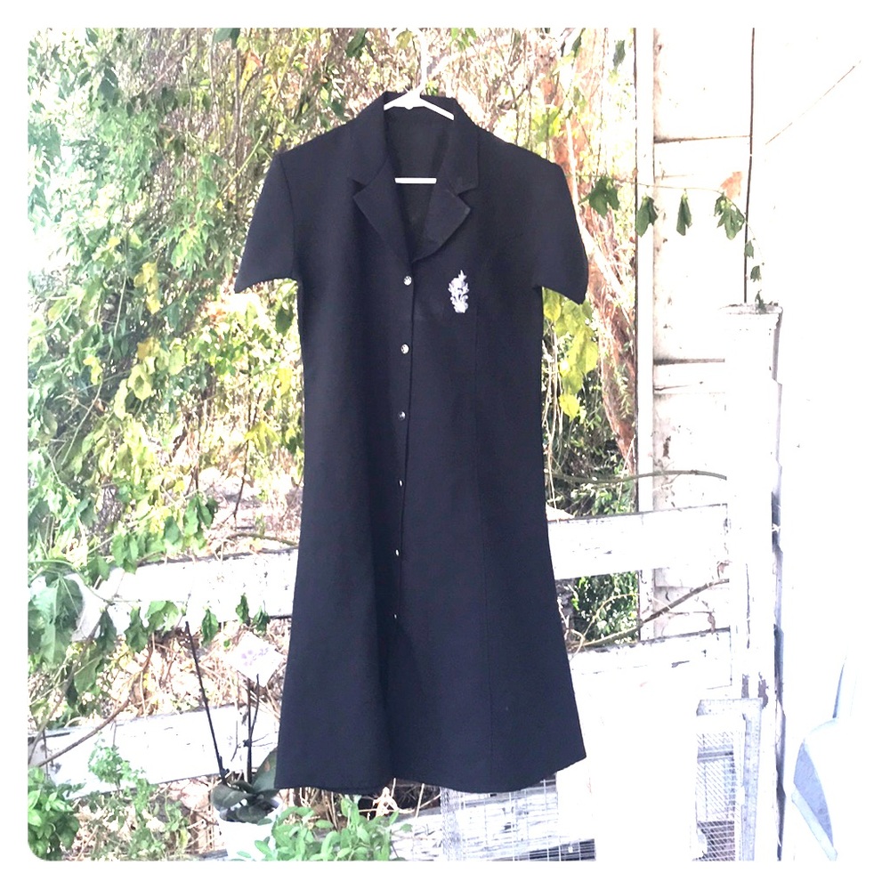 🤑😈 Medium Vintage Waitress Dress & $ Buttons😈🤑